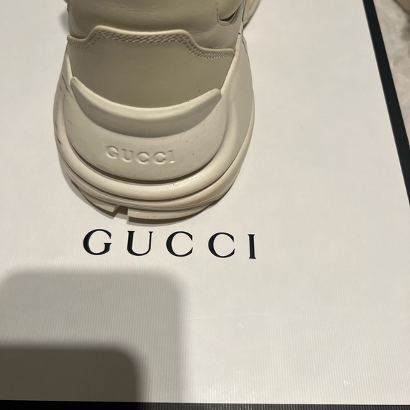 Men’s Gucci Leather Upper  Rubber sole Apollo size 8 excellent shape color Tan - Picture 5 of 6